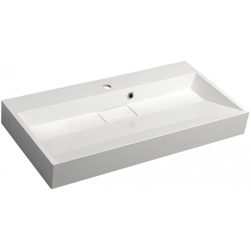 SAPHO AMUR umývadlo 90x46 cm, liaty mramor, biela 55032 SAPHO AMUR umývadlo 90x46 cm, liaty mramor, biela 55032