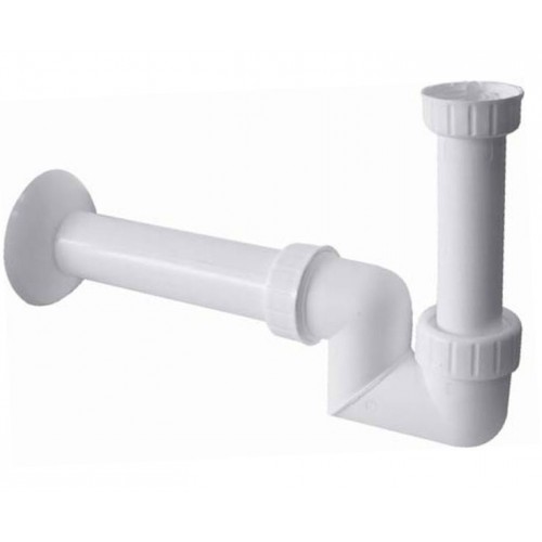 SAPHO Umývadlový sifón s prevlečnou matkou 5/4 ", odpad 40mm, plast CV1025