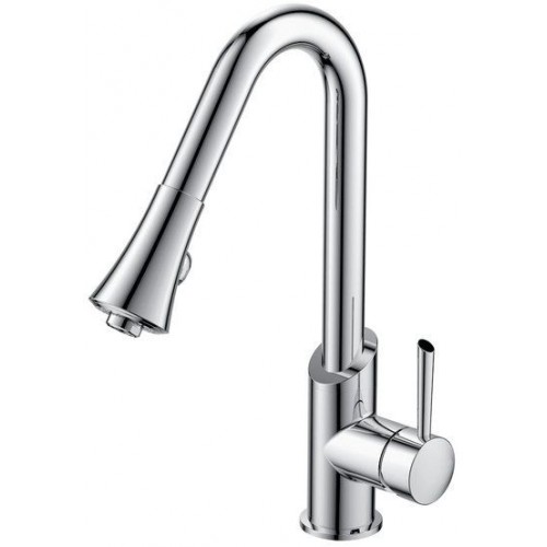 SAPHO VOGUE stojanková drezová batéria s vyťahovacou spŕškou, chróm 1105-63