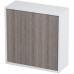 SAPHO KROMA skrinka horná 40x40x16cm, pravá, biela / Mali wenge KR161R