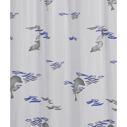 SAPHO DELPHIN sprchový záves 120 x 200cm, vinyl, modrá 130103 SAPHO DELPHIN sprchový záves 120 x 200cm, vinyl, modrá 130103