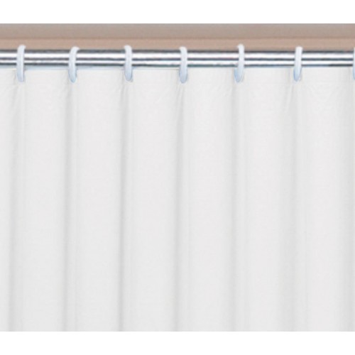 AQUALINE UNI sprchový záves 120 x 200cm, vinyl, biela 131111