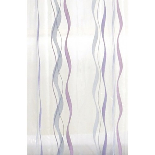 SAPHO SWIRL sprchový záves 180 x 200cm, vinyl, lila 303023 