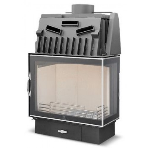 Lechma PP-200 Exclusive SBD teplovzdušná krbová vložka 24 kW, ľavé, sklo delene PP-200SBD2