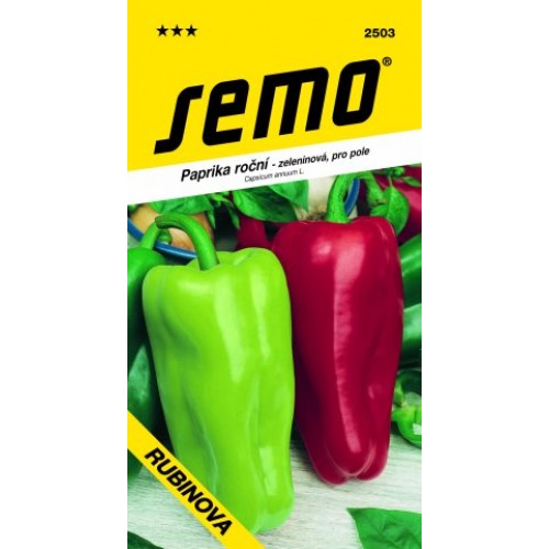SEMO Paprika zeleninová - sladká RUBINOVA 25039