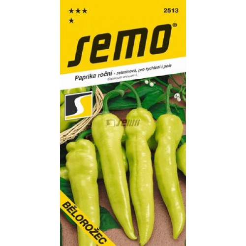 SEMO Paprika zeleninová - sladká BĚLOROŽEC 2513