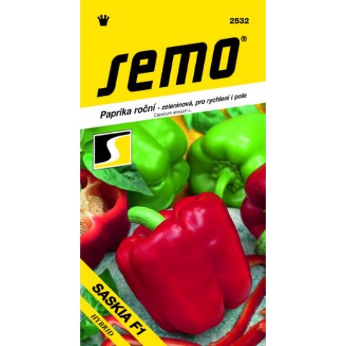 SEMO Paprika zeleninová - sladká SASKIA F1 2532 SEMO Paprika zeleninová - sladká SASKIA F1 2532