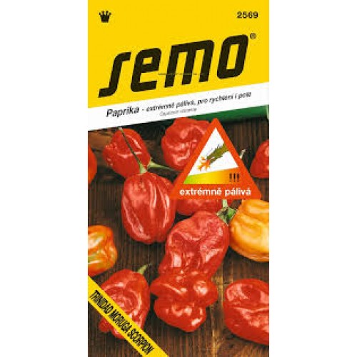 SEMO SEMO Paprika zeleninová - pálivá Trinidad Moruga Scorpion RED 2569