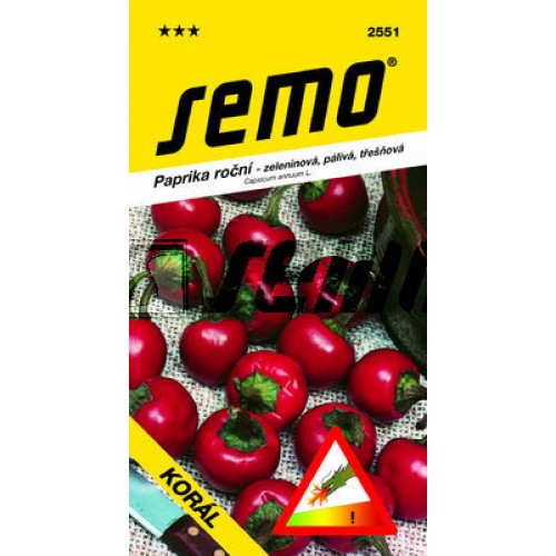 SEMO Paprika pálivá Koral 2551 SEMO Paprika pálivá Koral 2551