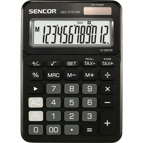 SENCOR SEC 372T / BK kalkulačka čierna 45009800 SENCOR SEC 372T / BK kalkulačka čierna 45009800
