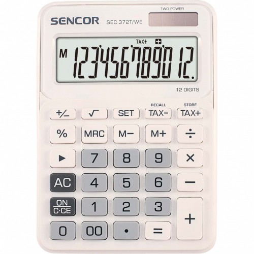 SENCOR SEC 372T / WE kalkulačka biela 45009803 SENCOR SEC 372T / WE kalkulačka biela 45009803
