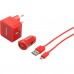 SENCOR KIT SCO 516-000RD USB kábel, nabíjačka červená 1M / WALL / CAR 30015739