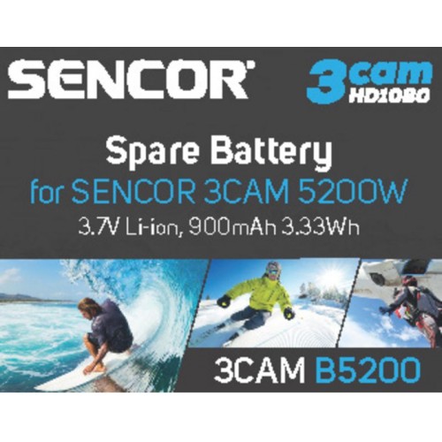Sencor 3CAM B5200 Aku batérie k 3CAM 35046415 Sencor 3CAM B5200 Aku batérie k 3CAM 35046415