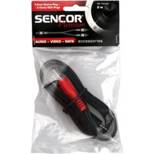 SENCOR AV kábel SAV 104-020 3,5 jack - 2xRCA MP 35020171 SENCOR AV kábel SAV 104-020 3,5 jack - 2xRCA MP 35020171