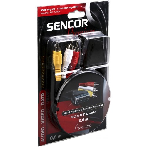 SENCOR AV kábel SAV 112-050 SCART (IN) -3RCAM (OUT) P 35020199