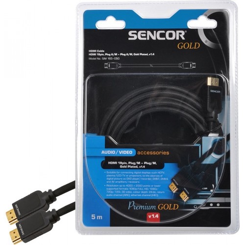SENCOR AV kábel SAV 165-050 HDMI MM 5M v1.4 PG 35039911