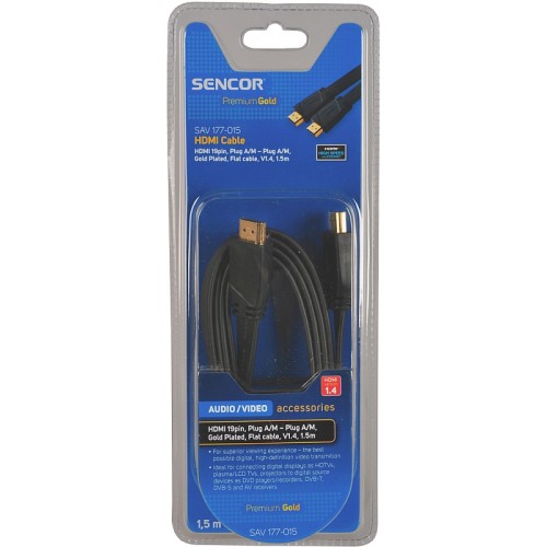 SENCOR AV kábel SAV 177-015 HDMI AA FLAT V1.4 PG 35040936