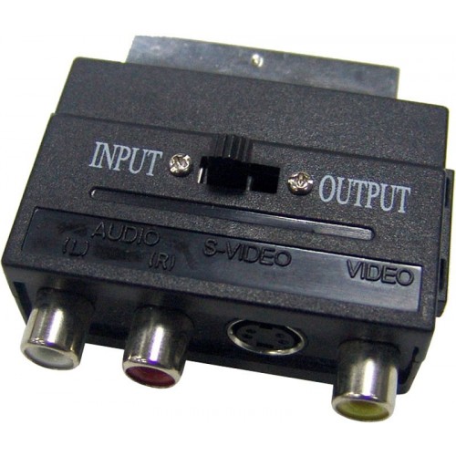 SENCOR Konektor SAV 151-000 SCART-3RCA + svíb INOUT 35024317