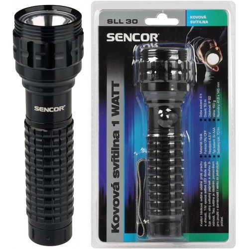 SENCOR SLL 30 Svietidlo ALU 1Watt 3xAAA 35032995