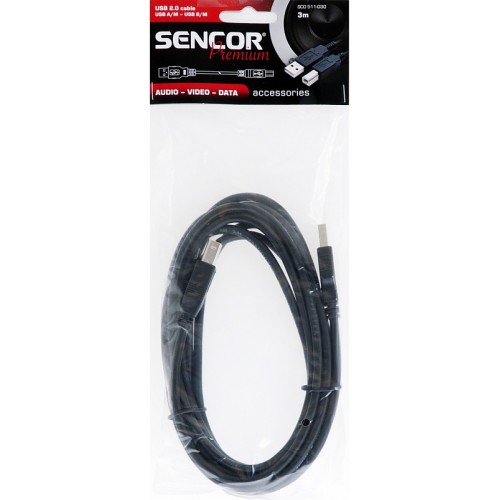 SENCOR USB kábel SCO 511-030 USB A / M-B / M TISKAR. P 35039757 SENCOR USB kábel SCO 511-030 USB A / M-B / M TISKAR. P 35039757