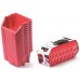 Prosperplast BINEER SHORT SET Plastové úložné boxy 16 kusov,118x98x70mm, červená KBISS10