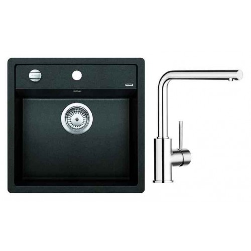 BLANCO SET drez DALAGO 5 antracit + drezová batéria MILA chróm