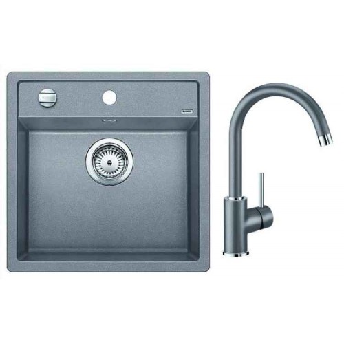 BLANCO SET drez DALAGO 5 + drezová batéria MIDA hliníková metalíza BLANCO SET drez DALAGO 5 + drezová batéria MIDA hliníková metalíza