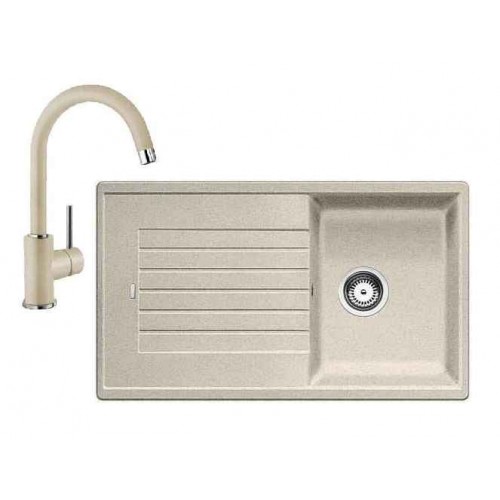 BLANCO SET 16 drez ZIA 45 SL + drezová batéria MIDA piesok