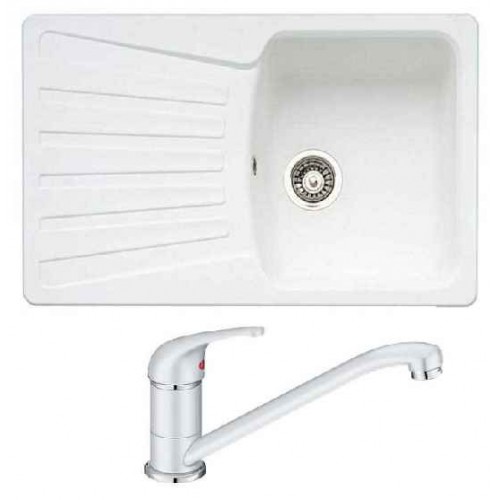 BLANCO SET drez NOVA 45 S Silgranit + drezová batéria DARAS biela