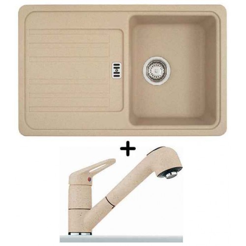 Franke SET G20 granitový drez EFG 614-78 sahara + drezová batéria FC 9547.082 Franke SET G20 granitový drez EFG 614-78 sahara + drezová batéria FC 9547.082