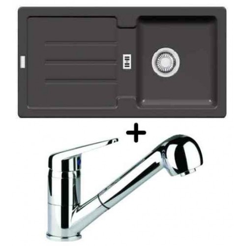 Franke SET G26 Fragranitový drez STG 614 grafit + drezová batéria FC 9547.031