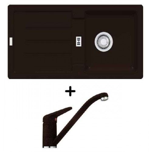 Franke SET G27 granitový drez STG 614 onyx + drezová batéria FC 9541.071 Franke SET G27 granitový drez STG 614 onyx + drezová batéria FC 9541.071