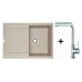 Franke SET G39 granitový drez MRG 611.082 sahara + drezová batéria Samoa