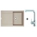 Franke SET G40 granitový drez MRG 611.082 sahara + drezová batéria FN 0147