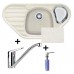 Franke SET G45 granitový drez COG 651 E biela + drezová batéria FC 9541.031 + FD 300