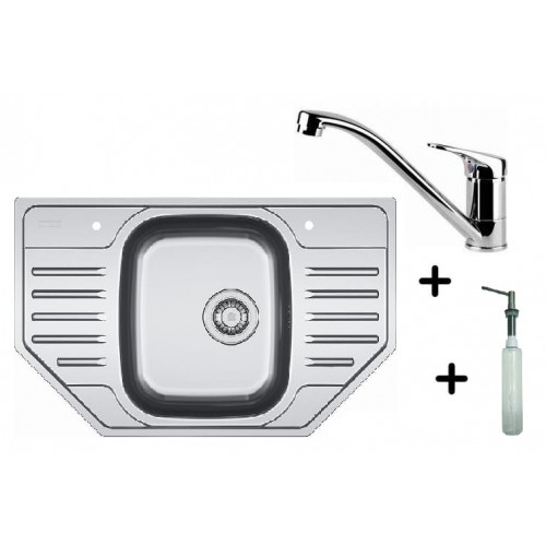 Franke SET N38 nerezový drez PXN 612 E + drezová batéria FB 250 + dávkovač saponátu HC 20 Franke SET N38 nerezový drez PXN 612 E + drezová batéria FB 250 + dávkovač saponátu HC 20