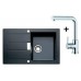 Franke SET T2 tectonitový drez SID 611-78 čierna + drezová batéria FN 0147