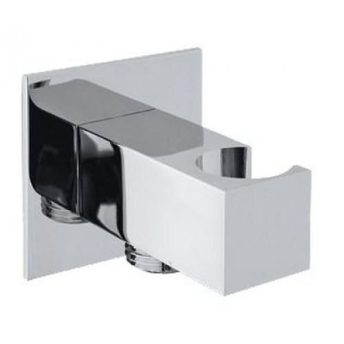 SAPHO Vývod sprchy s držiakom 1/2 ", hranatý, chróm SG303