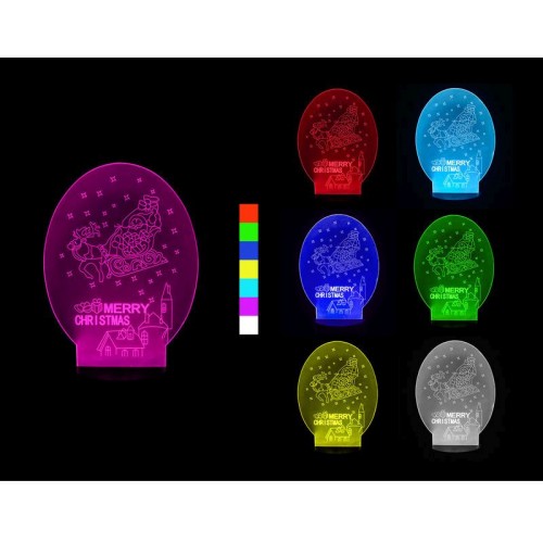 SHARKS 3D LED lampa Vianočné sane SA099 SHARKS 3D LED lampa Vianočné sane SA099