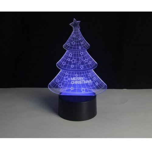 SHARKS 3D LED lampa Vianočný stromček SA098