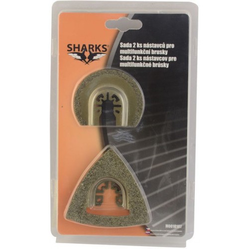SHARKS Sada 2 ks nástavcov pre multifunkčné brúsky M0010107 SHARKS Sada 2 ks nástavcov pre multifunkčné brúsky M0010107