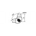 RONAL magnetické tesnenie 90 ° na 6 mm skla 42352R