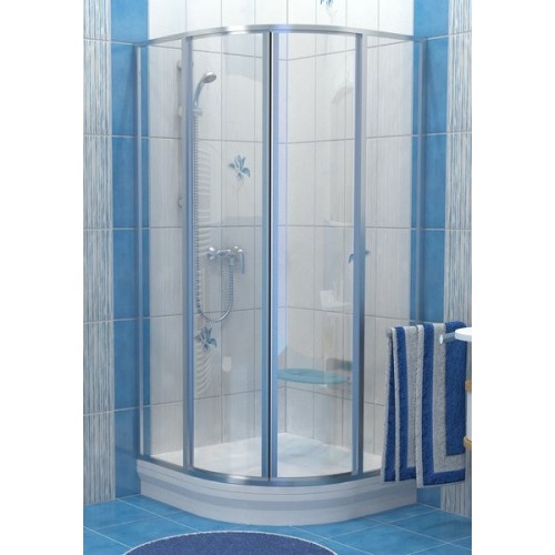RAVAK SUPERNOVA SKCP4-80 štvrťkruhový sprchovací kút, R50, satin + transparent 31140U00Z1