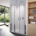 RONAL SL32 Swing-Line dvojkrídlové dvere + stena, 120 cm, farba * / Durlux SL1321200SF22