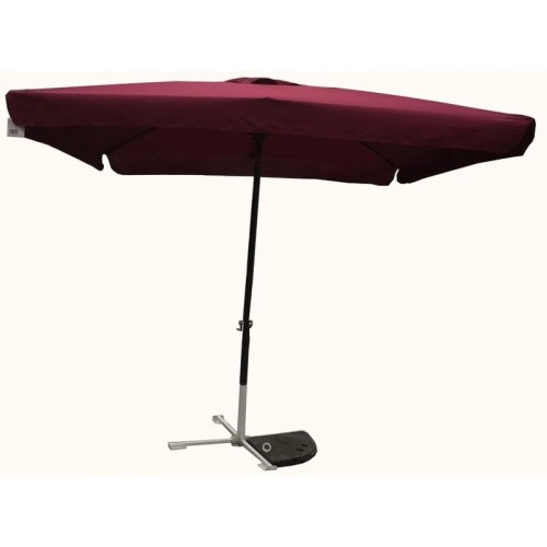Slnečník kovový 8020 270x270cm bordo 607/71 Slnečník kovový 8020 270x270cm bordo 607/71