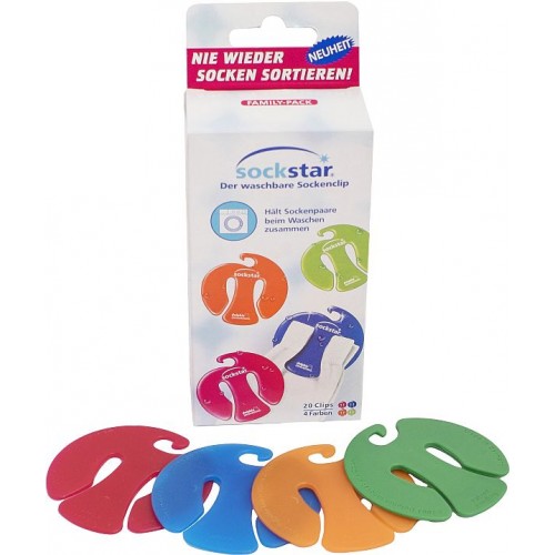 Sockstar Basic Family Štipce na ponožky 20 ks Sockstar Basic Family Štipce na ponožky 20 ks
