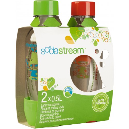 Fľaša 1/2 l TP RED / GREEN SODASTREAM 