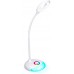 SOLIGHT LED stolná lampička nabíjací, 5W, RGB podsvietenie, stmievateľná WO44