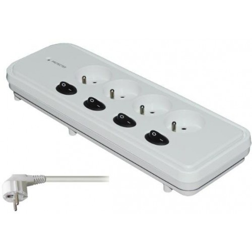 Solight prepäťová ochrana PO43, 630J, 4z, 3m + 4x vypínač Solight prepäťová ochrana PO43, 630J, 4z, 3m + 4x vypínač