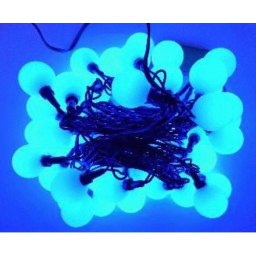 Vianočné osvetlenie Guľa 2,5 cm - 80 LED - STUDENÉ BIELE VS5205